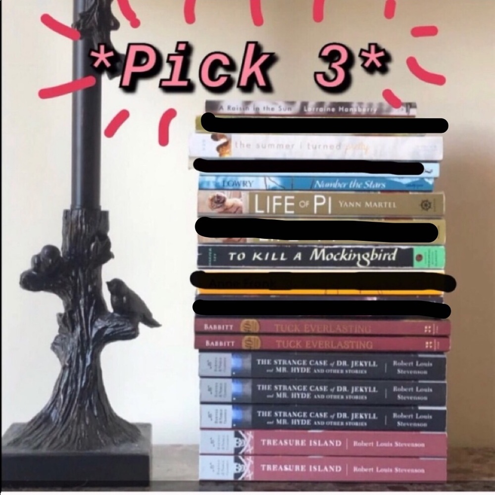 *3 books/$15* Various Books
